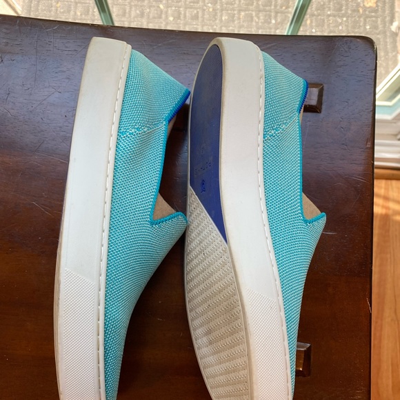 Rothy’s In-Store Exclusive Island Blue Slip On Sneakers - Picture 4 of 11